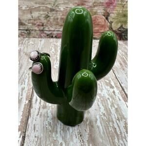 Esther White Navajo Handmade Pink Conch Ring